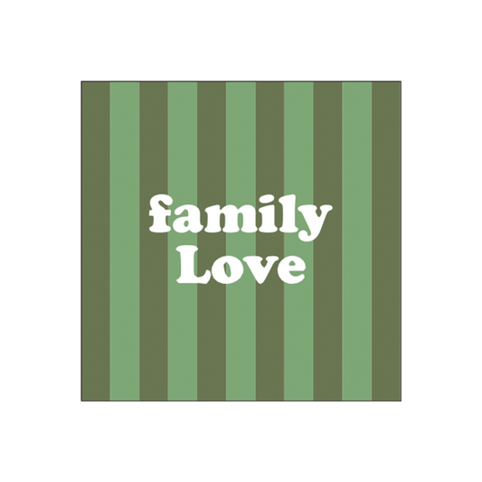 Servetti Family love, vihreä raita - Lempi Lifestyle
