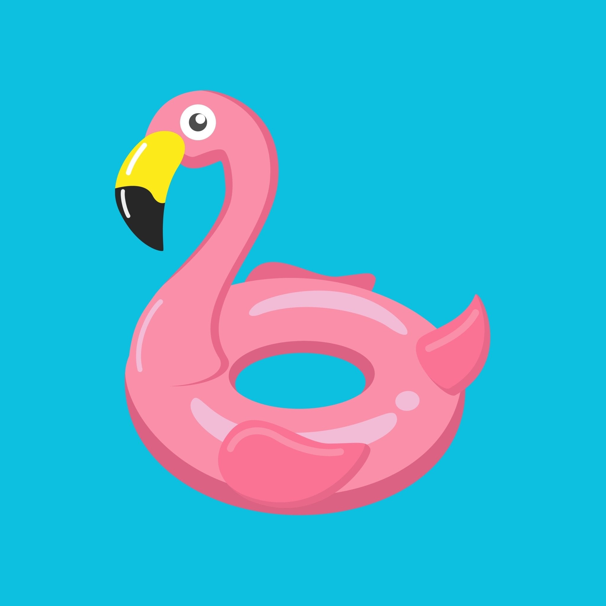 Sisustuslaatta 10x10cm - Flamingo - Lempi Lifestyle