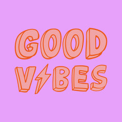 Sisustuslaatta 10x10cm - Good Vibes - Lempi Lifestyle