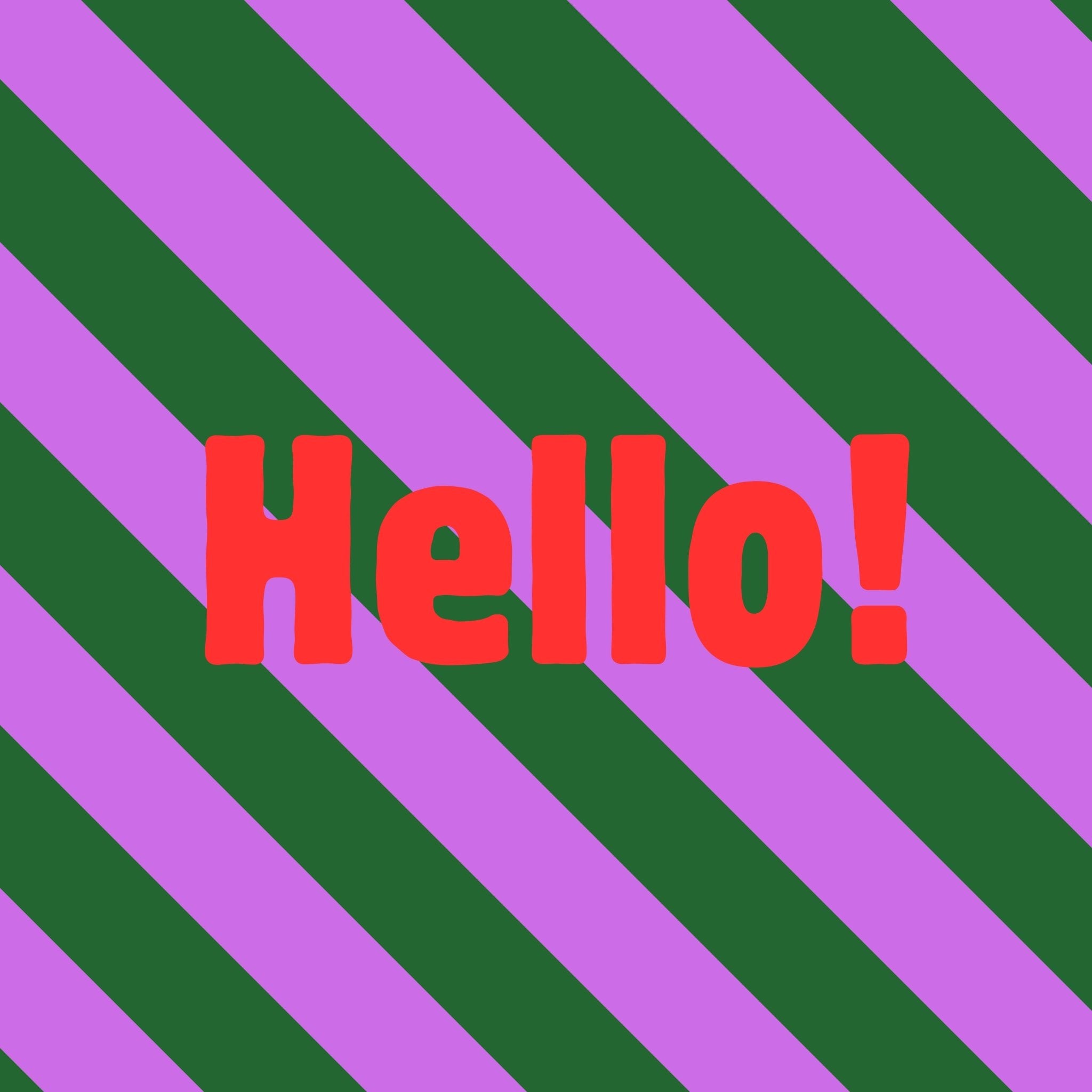 Sisustuslaatta 10x10cm - Hello! - Lempi Lifestyle