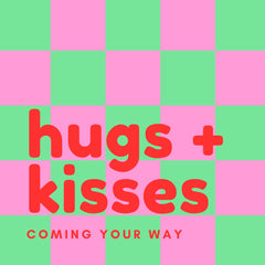 Sisustuslaatta 10x10cm - hugs and kisses - Lempi Lifestyle