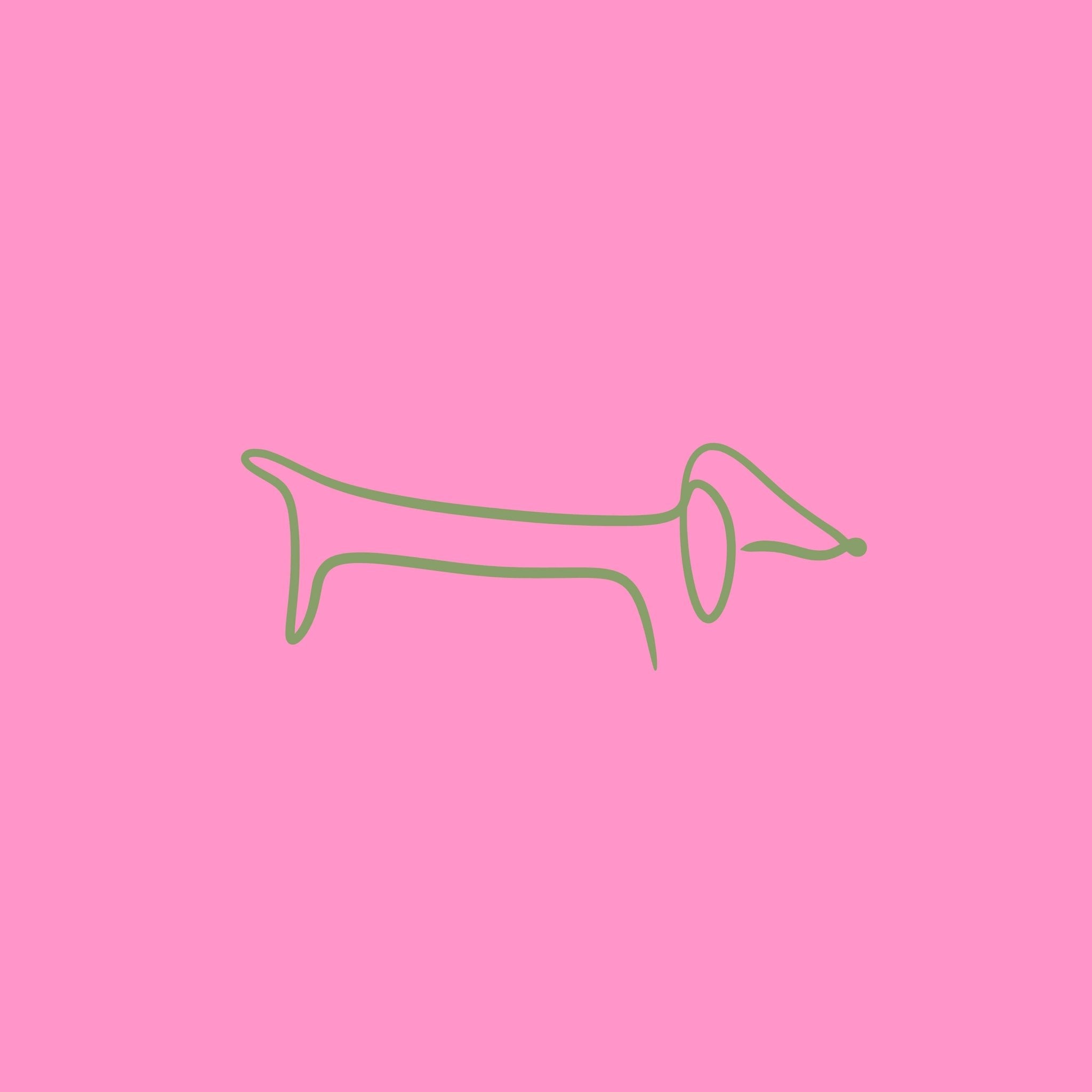Sisustuslaatta 10x10cm - Mäyräkoira who let's the dog out? - Lempi Lifestyle