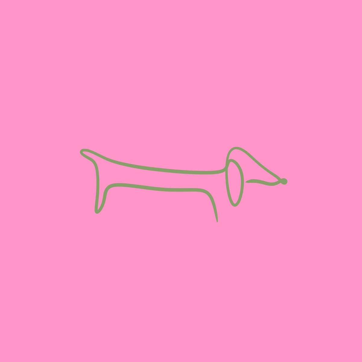 Sisustuslaatta 10x10cm - Mäyräkoira who let's the dog out? - Lempi Lifestyle