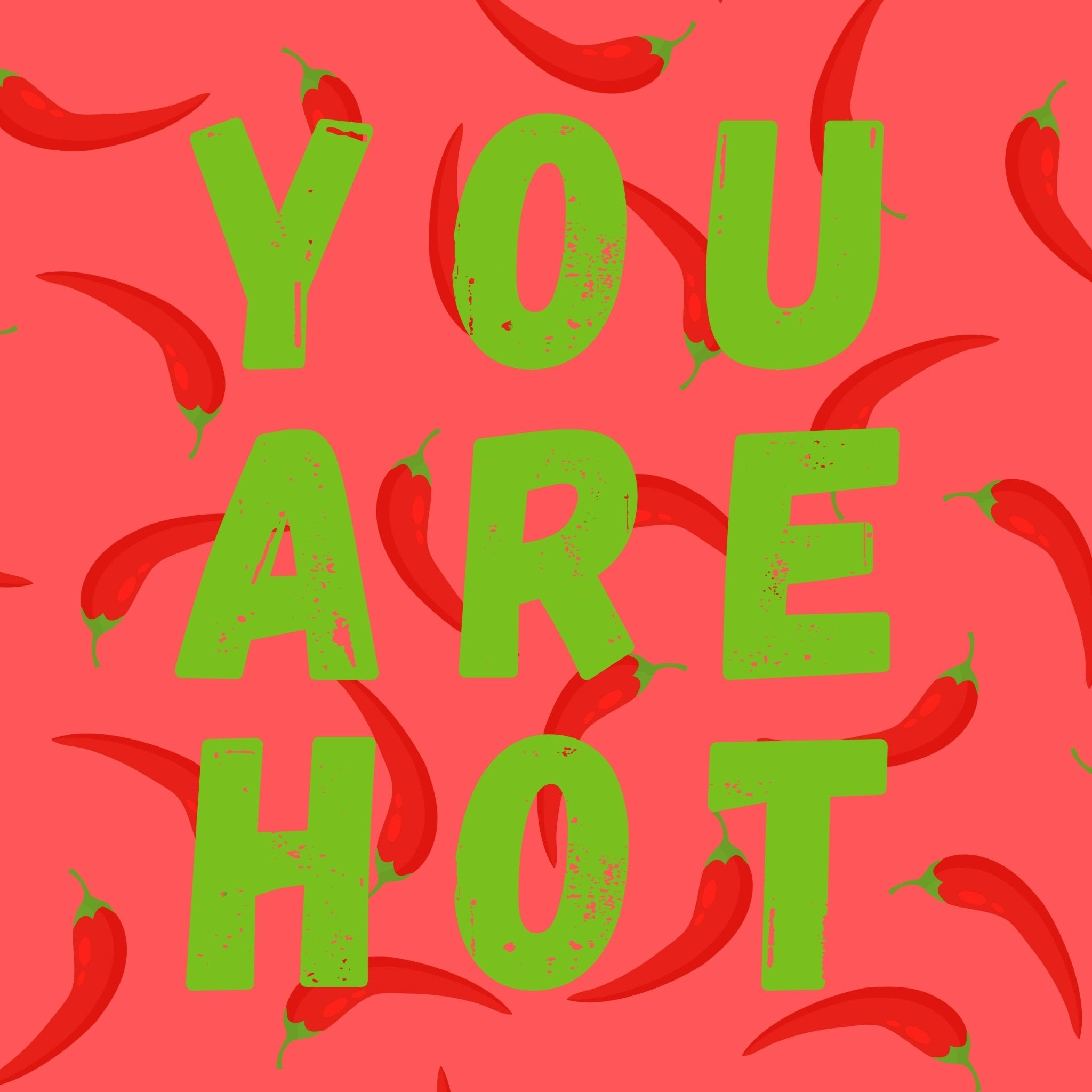 Sisustuslaatta 10x10cm - YOU RE HOT - Lempi Lifestyle