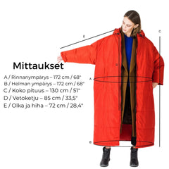 Sittingsuits St Tropez - Pitkä toppatakki aikuislle ONESIZE - Lempi Lifestyle