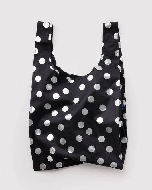 Standard Baggu kestokassi - Silver Metallic Polka Dot - Lempi Lifestyle