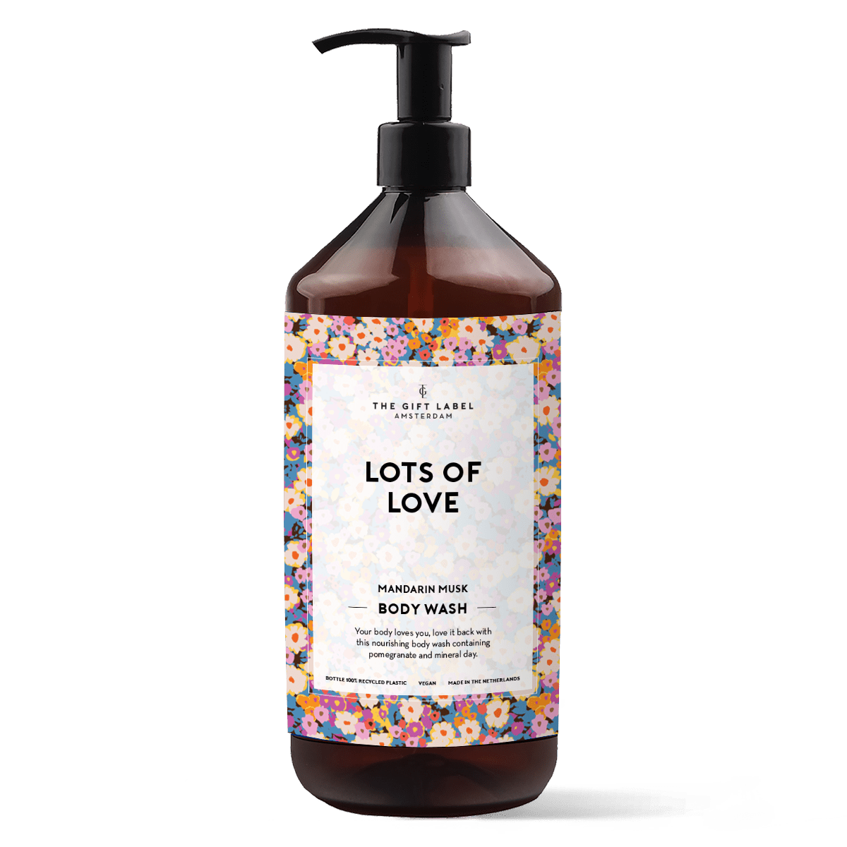 Suihkusaippua The Gift Label Lots of Love I vegaaninen suihkugeeli 1000 ml - Lempi Lifestyle