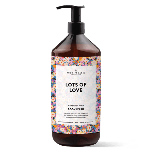Suihkusaippua The Gift Label Lots of Love I vegaaninen suihkugeeli 1000 ml - Lempi Lifestyle