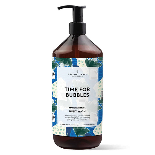 Suihkusaippua The Gift Label Time for bubbles I vegaaninen suihkugeeli 1000 ml - Lempi Lifestyle