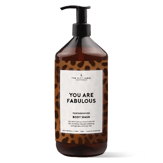 Suihkusaippua The Gift Label You Are Fabulous I vegaaninen suihkugeeli 1000 ml - Lempi Lifestyle
