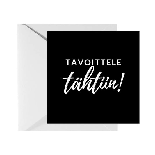 Tavoittele Tähtiin! Avattava Postikortti Kirjekuorella