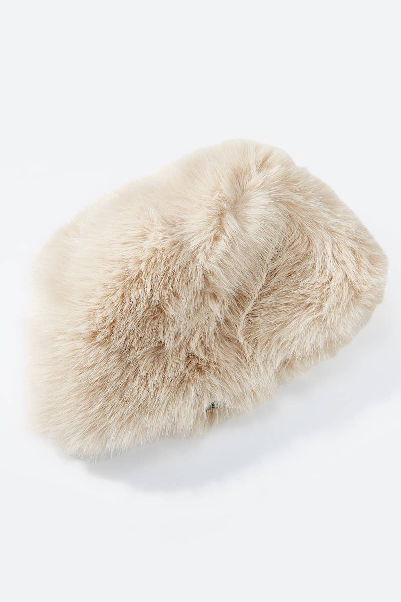 Tekoturkishattu - pörröinen karvalakki beige - Lempi Lifestyle