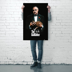 The Godfather - juliste 91,5 x 61 cm – Ikoninen Don Corleone ja kissa - Lempi Lifestyle
