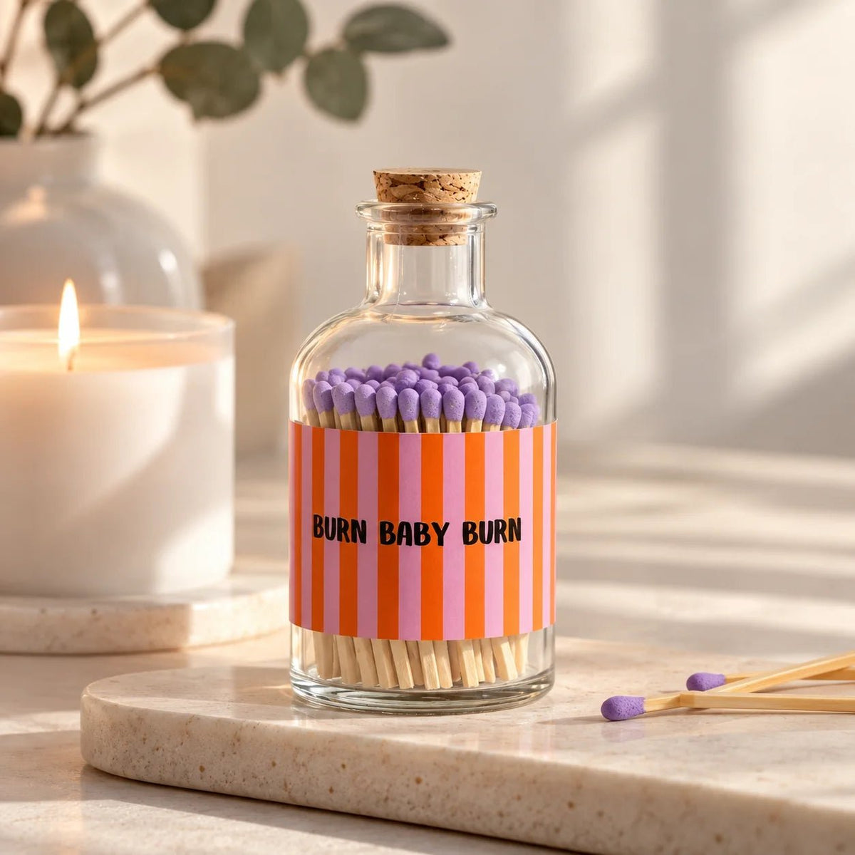 Tulitikkupullo Iso pullo - Burn Baby Burn - Lempi Lifestyle