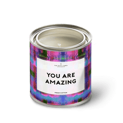 Tuoksukynttilä peltirasiassa - You are amazing, Fresh Cotton - Lempi Lifestyle