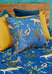 Tyyny jungle, sininen 45 X 45cm - Lempi Lifestyle