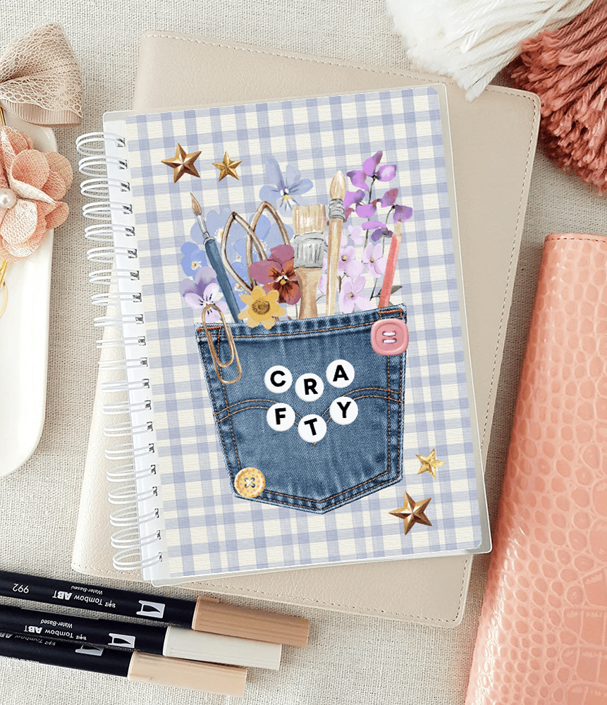 Uudelleenkäytettävä tarrakirja 12 x 18 cm - Crafty - Lempi Lifestyle