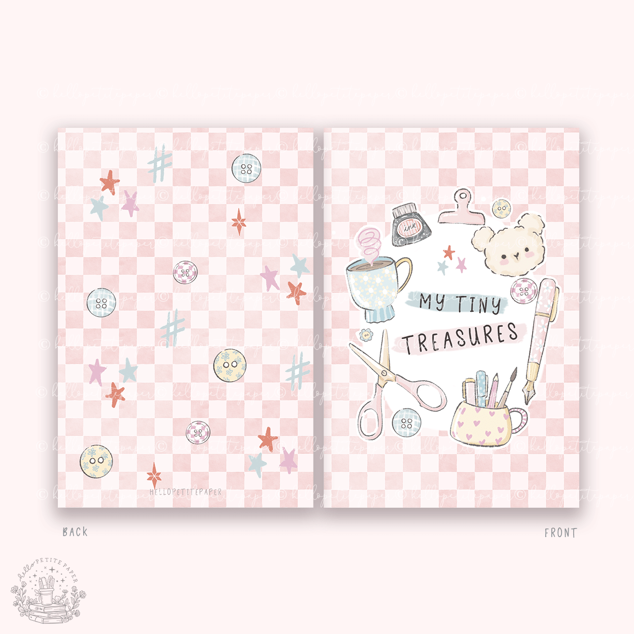 Uudelleenkäytettävä tarrakirja 12 x 18 cm – My Tiny Treasures - Lempi Lifestyle