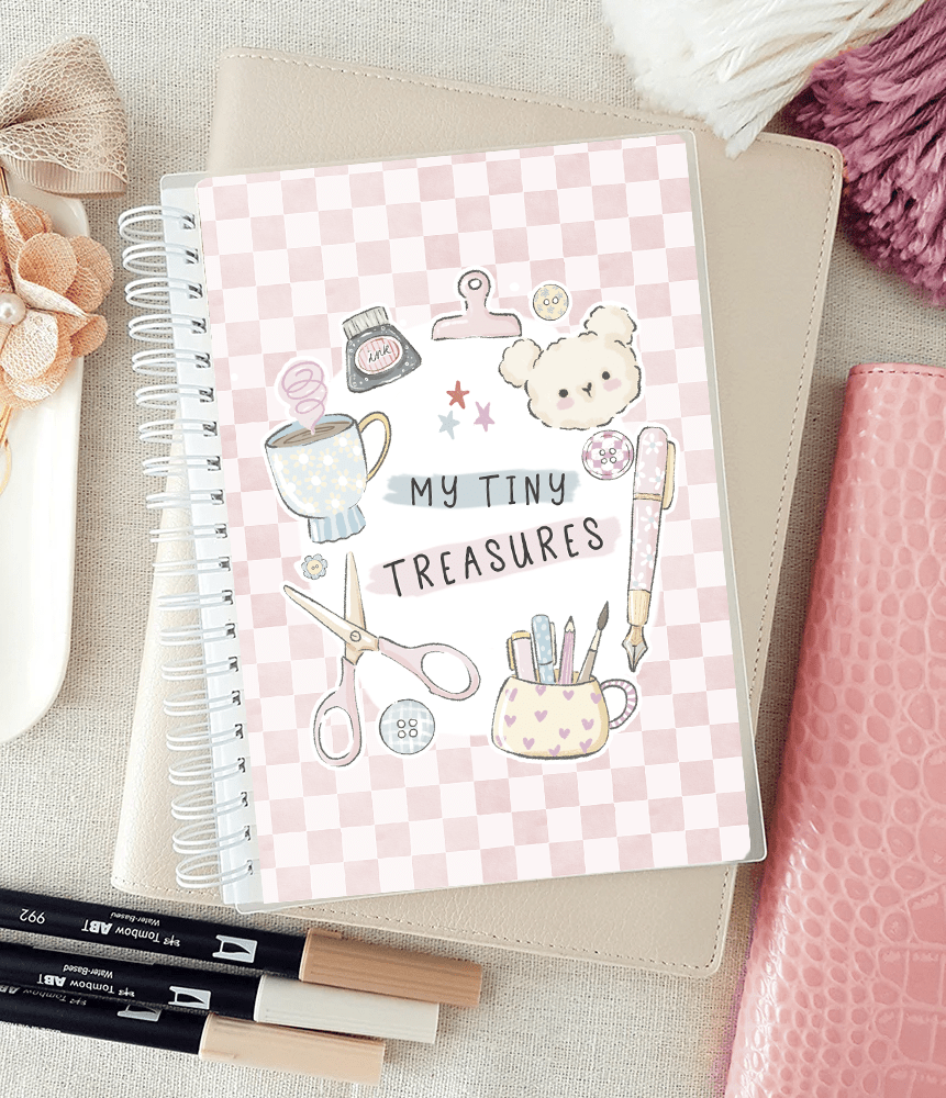 Uudelleenkäytettävä tarrakirja 12 x 18 cm – My Tiny Treasures - Lempi Lifestyle