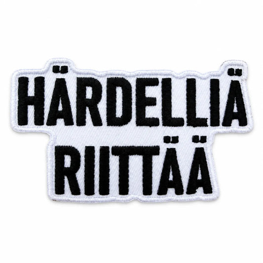 Kangasmerkki - Härdeliia riittää haalarimerkki - Lempi Lifestyle