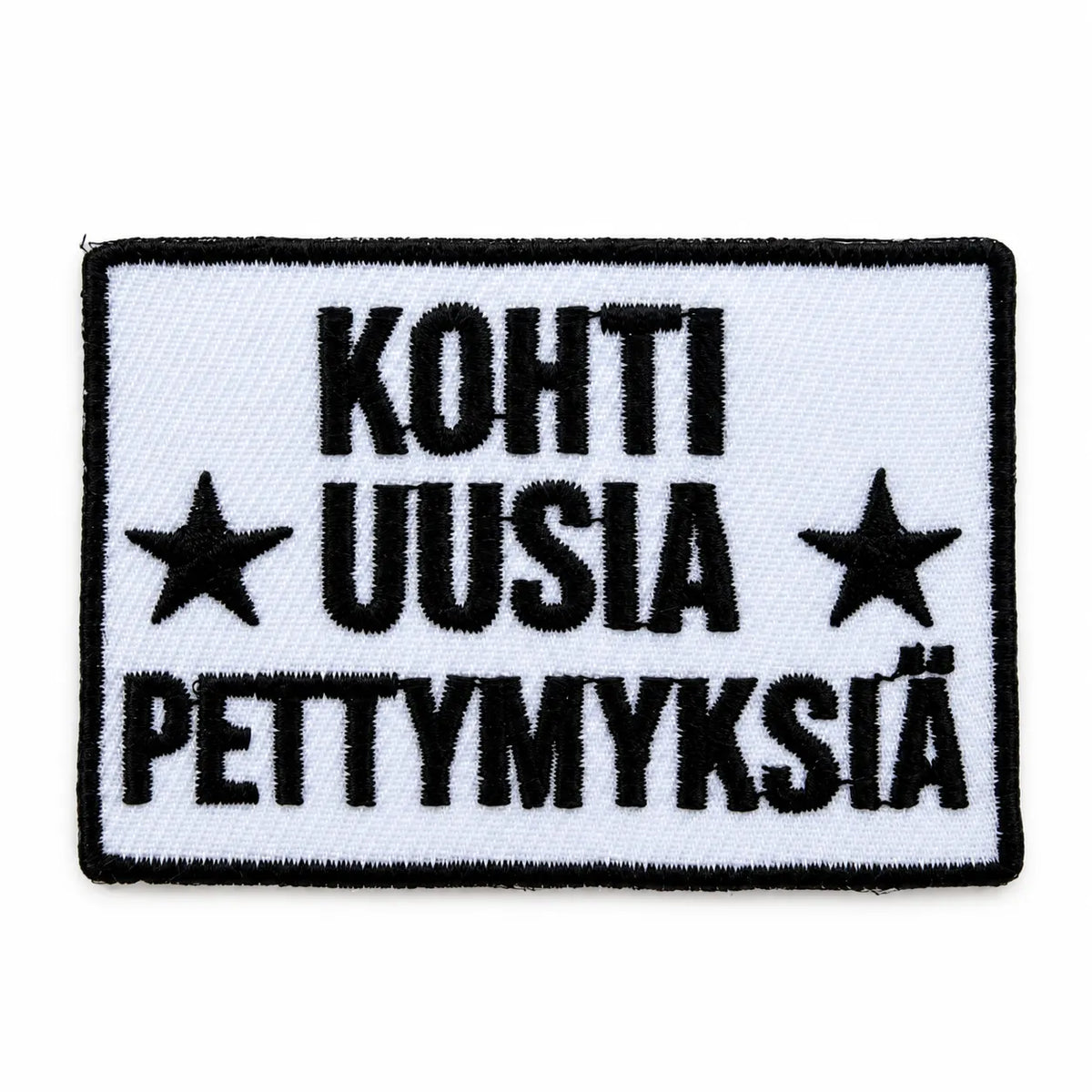 Kangasmerkki - Kohti uusia pettymyksiä haalarimerkki - Lempi Lifestyle