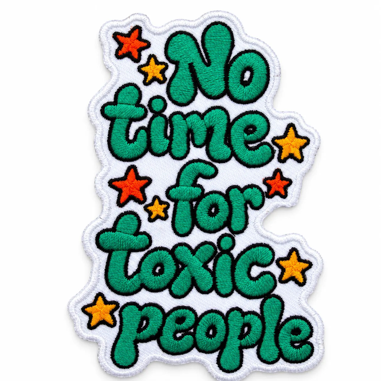 Kangasmerkki - No time for toxic people haalarimerkki - Lempi Lifestyle
