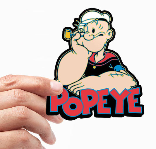 Vinnylitarra Kippari-Kalle - Popeye Color-Off Sticker - Lempi Lifestyle