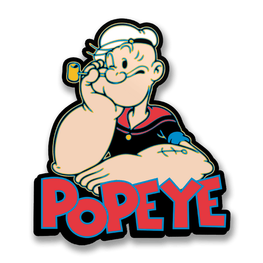 Vinnylitarra Kippari-Kalle - Popeye Color-Off Sticker - Lempi Lifestyle