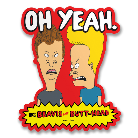 Vinyylitarra - Beavis and Butt-Head Oh Yeah! Stickers - Lempi Lifestyle