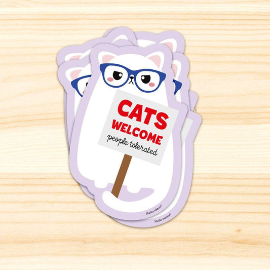 Vinyylitarra Cats Welcome People Tolerate - Lempi Lifestyle