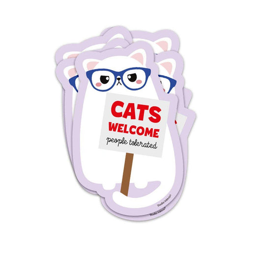 Vinyylitarra Cats Welcome People Tolerate - Lempi Lifestyle