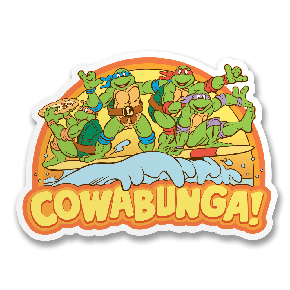 Vinyylitarra - Cowabunga Sticker - Lempi Lifestyle