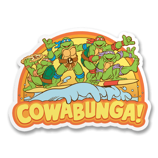 Vinyylitarra - Cowabunga Sticker - Lempi Lifestyle