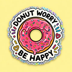 Vinyylitarra - Donut worry be happy - Lempi Lifestyle