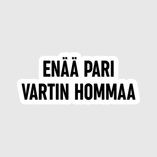 Vinyylitarra - Enää pari vartin hommaa - Lempi Lifestyle