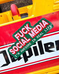 Vinyylitarra - Fuck Social Media I am awesome in real life - Lempi Lifestyle