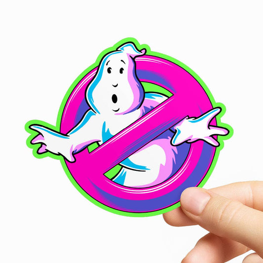 Vinyylitarra - Ghostbusters Neon Logo Sticker - Lempi Lifestyle