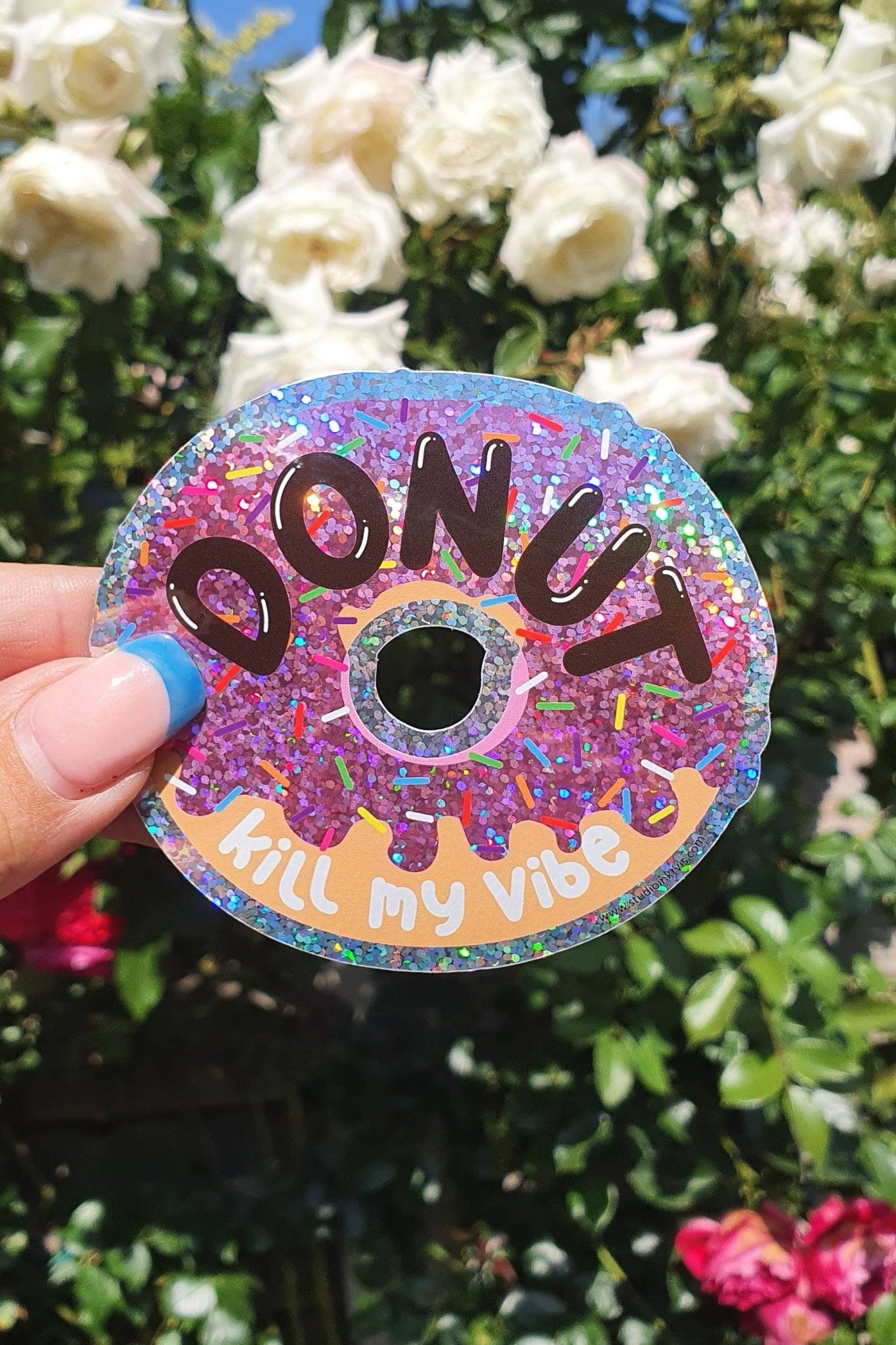 Vinyylitarra Glitter Donut kill my vibe - Lempi Lifestyle
