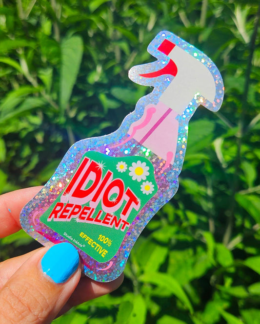 Vinyylitarra - Glitter Idiot Repellent spray - Lempi Lifestyle