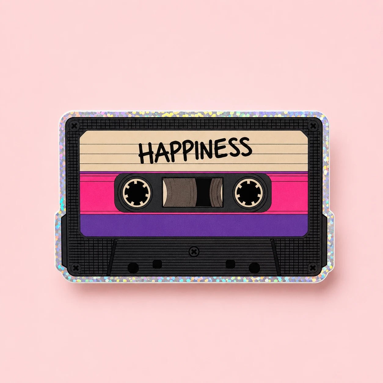Vinyylitarra - Happiness kasetti tarra - Lempi Lifestyle