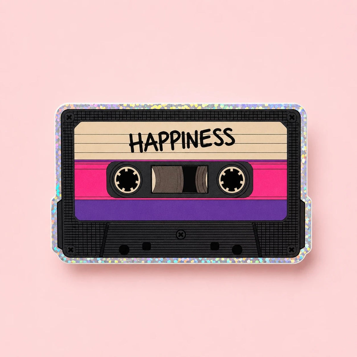 Vinyylitarra - Happiness kasetti tarra - Lempi Lifestyle