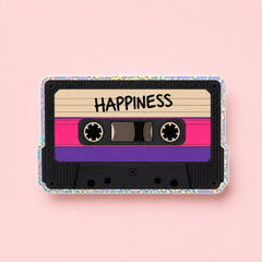 Vinyylitarra - Happiness kasetti tarra - Lempi Lifestyle