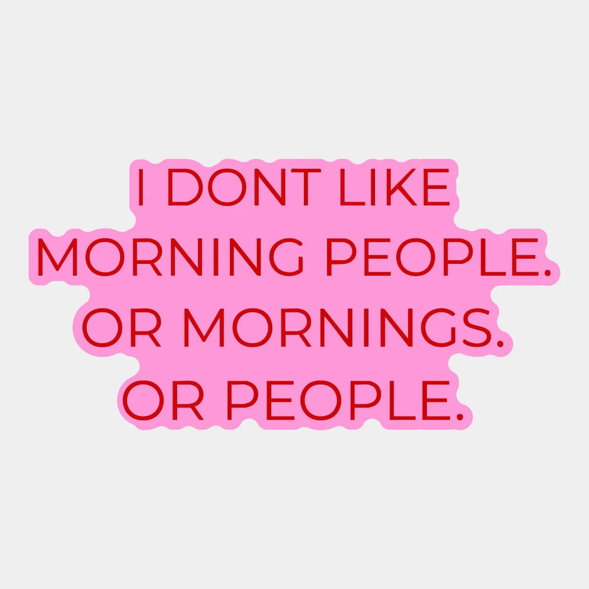 Vinyylitarra - I don't like mornings - Lempi Lifestyle