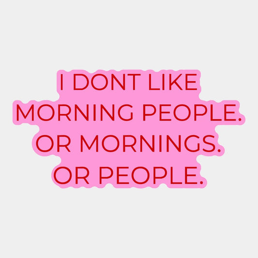 Vinyylitarra - I don't like mornings - Lempi Lifestyle