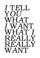 Vinyylitarra - I tell you what I want - Lempi Lifestyle