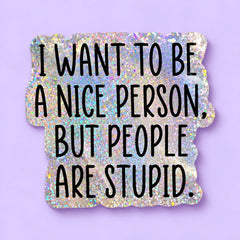 Vinyylitarra - I want to be a nice person. - Lempi Lifestyle