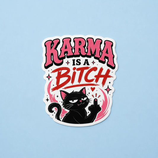 Vinyylitarra - Karma is a bitch kissatarra - Lempi Lifestyle