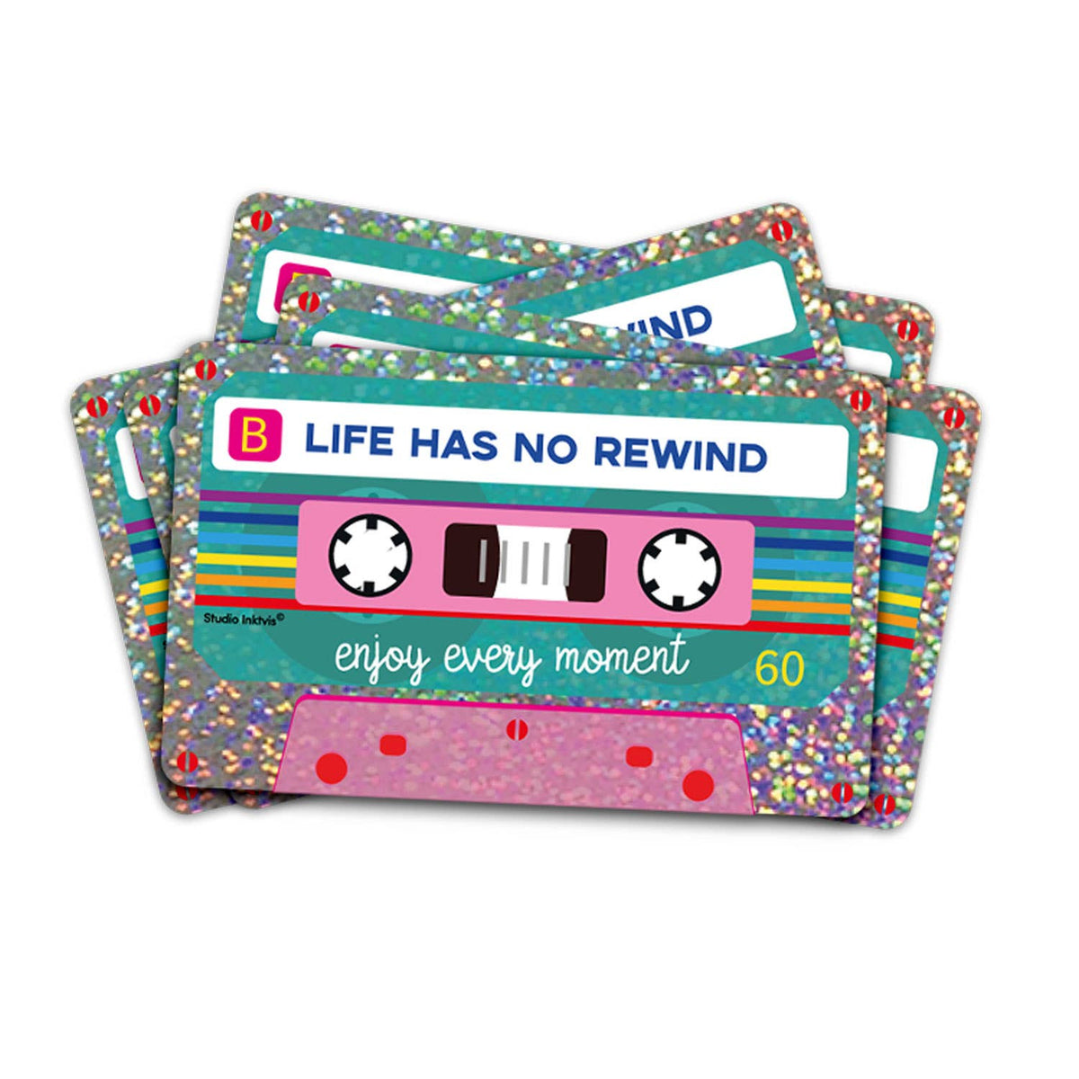 Vinyylitarra kasetti, Glitter Life has no rewind cassette tape - Lempi Lifestyle