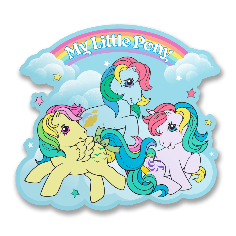 Vinyylitarra - My Little Pony Group Sticker - Lempi Lifestyle