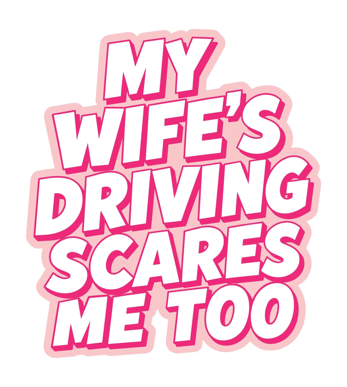 Vinyylitarra - My wife's driving scares me too - Lempi Lifestyle